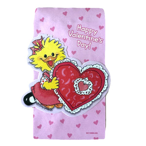 Vintage Set of 3 Suzy's Zoo Valentine Pink Paper Treat Mini Gift Sacks Suzy with Heart Treat Bags by Paper Magic Group