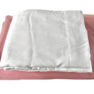 Ensemble de draps blancs unis Queen ou King en microfibre douce et polyester