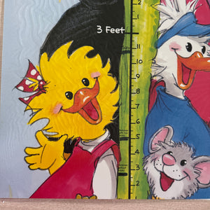 Vintage Rare Suzy's Zoo Giant Growth Chart Bulletin Board Set 34" x 6 Ft  Classroom Student Teacher Product