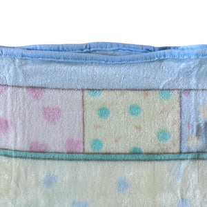 New Vintage 2000 Precious Moments Bedtime Pajamas Girl Boy Baby Blanket Luxury Plush Crib Throw 30" x 45" Sweet Dreams Velour Velvet Thick Minky Y2K