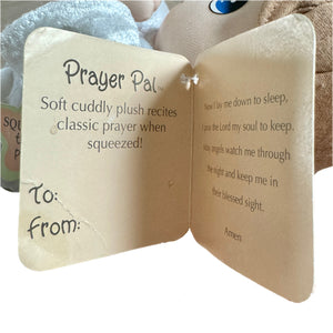 Vintage Talking Precious Moments Baby Boy Angel Prayer Pal Plush Doll 9" Soft Rag Praying Toy Collectible Baby Gift English or Spanish