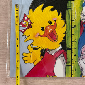 Vintage Rare Suzy's Zoo Giant Growth Chart Bulletin Board Set 34" x 6 Ft  Classroom Student Teacher Product