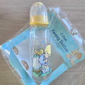 Vintage Precious Moments Baby Angel Bottles 8oz - 2-Pack Nursers Newborn New Baby Shower Gift