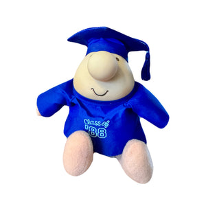 Vintage Class of '88 Graduation Costume Ziggy Plush Rag Doll 7" Collectible Stuffed Soft Gift Toy