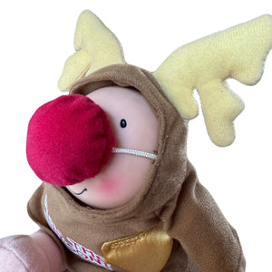 Christmas Reindeer Ziggy Doll TIS THE SEASON Plush Message Messenger Stuffed Toy by Russ Vintage Rare 9" 2005 Collectible