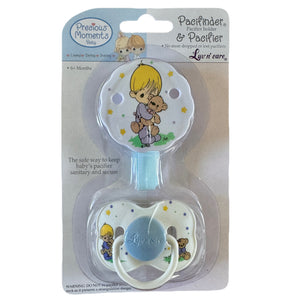 Vintage 2006 New Precious Moments Pacifiers 3-Pack or 2-Piece Pacifier with Clip / Holder 6+ Months