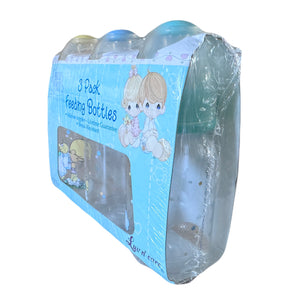 Vintage Precious Moments Baby Angel Bottles 4oz - 3-Pack Nursers Newborn / Small New Baby Shower Gift