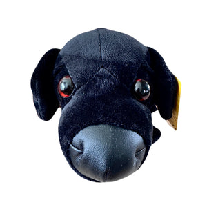 Unique Rare New THE DOG Series Black Puppy Labrador Collectible Plush Stuffed Toy 9" Head First BIG with Lenticular Card
