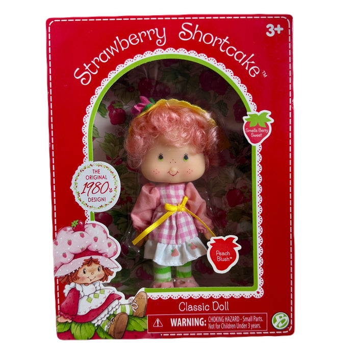 Classic Retro Look Strawberry Shortcake Peach Blush 6" Doll 2018 Bridge Direct 1980's Design