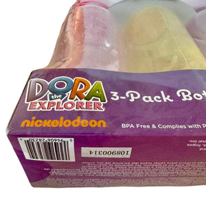 Vintage New Rare Dora The Explorer Baby Boy Bottles 9 oz - 3-Pack Newborn / Small New Baby Shower Gift