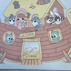 Vintage New RARE Precious Moments Noah's Ark Wall Border Pre-Pasted 10 FT Two by Two Animals