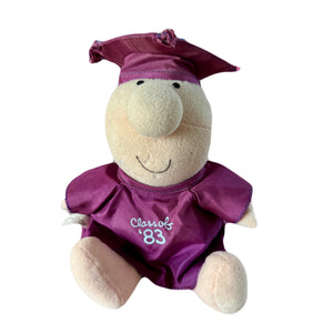 Vintage Class of '83 Graduation Costume Ziggy Plush Rag Doll 7" Collectible Stuffed Soft Gift Toy