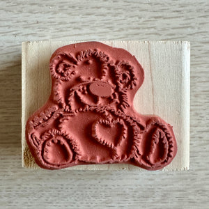 New Vintage Little Suzy's Zoo Sleeping Bear 'Boof Asleep' Wooden Rubber Stamp by Rubber Stampede A2267D