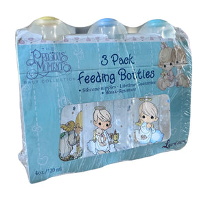 Vintage Precious Moments Baby Angel Bottles 4oz - 3-Pack Nursers Newborn / Small New Baby Shower Gift