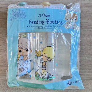 Vintage Precious Moments Baby Angel Bottles 8oz - 2-Pack Nursers Newborn New Baby Shower Gift