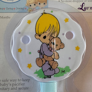 Vintage 2006 New Precious Moments Pacifiers 3-Pack or 2-Piece Pacifier with Clip / Holder 6+ Months