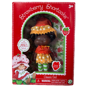 Classic Reproduction Strawberry Shortcake 1980s Design Orange Blossom 6" Doll African American 2017 Bridge Direct Collectible Reissue