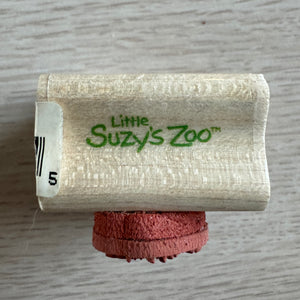 New Vintage Lil Lullabye White Musical Bunny Rabbit Little Suzy's Zoo Wooden Rubber Stamp by Rubber Stampede A2265B