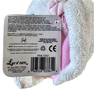 Vintage Rare Talking Precious Moments 9" Baby White & Pink Girl Bunny Rabbit Plush Soft Rag Doll Says Lord's Bedtime Prayer Pal Collectible Stuffed Animal Praying Toy