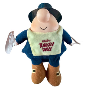 Poupée en peluche vintage Ziggy Thanksgiving Pilgrim 7" Happy Turkey Day 1994 Jouet en peluche doux à collectionner Tom Wilson