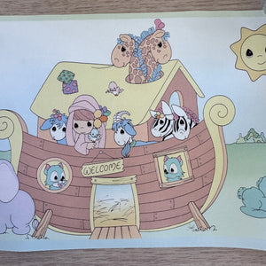 Vintage New RARE Precious Moments Noah's Ark Wall Border Pre-Pasted 10 FT Two by Two Animals