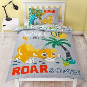 Disney Roar-Some Simba Jungle Lion King Twin Duvet / Comforter Cover Set Reversible Kids Bedding