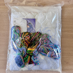 Kit de edredón y manta para cuna de bebé de punto de cruz de Winnie The Pooh, burro con mariposas, de Walt Disney, 34" x 43" o instrucciones con patrón en formato PDF