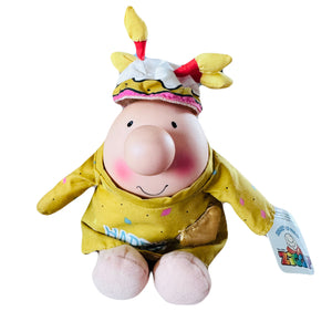 Rare New Vintage Ziggy HAPPY BIRTHDAY Plush Message Doll Messenger Stuffed Toy 7" 2005 Collectible by Russ / Tom Wilson