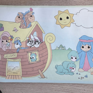 Vintage New RARE Precious Moments Noah's Ark Wall Border Pre-Pasted 10 FT Two by Two Animals