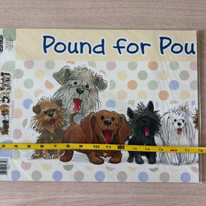 Vintage Suzy's Zoo Wags & Whiskers Cats & Dogs of Duckport 4 FT Welcome Horizontal Banner Pound for Pound School Classroom Teacher Product