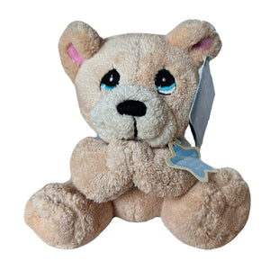Vintage Talking Precious Moments 9" Baby Bear Plush Prayer Pal Soft Rag Bedtime Collectible Stuffed Animal Praying Toy
