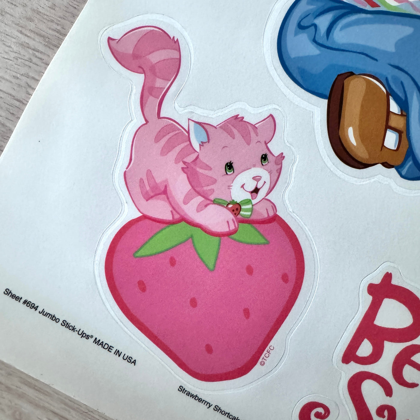 Buer Homie Strawberry Stickers For Walls, 48 Pcs Strawberry Themed Party Decorations, Fruit Birthday Decor, Kitchen Stickers
