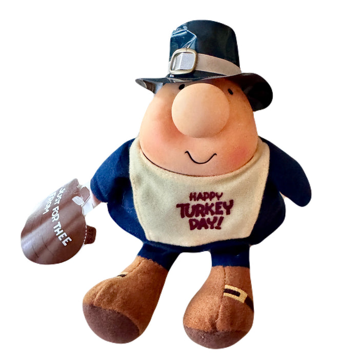 Vintage Ziggy Thanksgiving Pilgrim Plush Rag Doll 7" Happy Turkey Day 1994 Collectible Tom Wilson Soft Plush Stuffed Toy