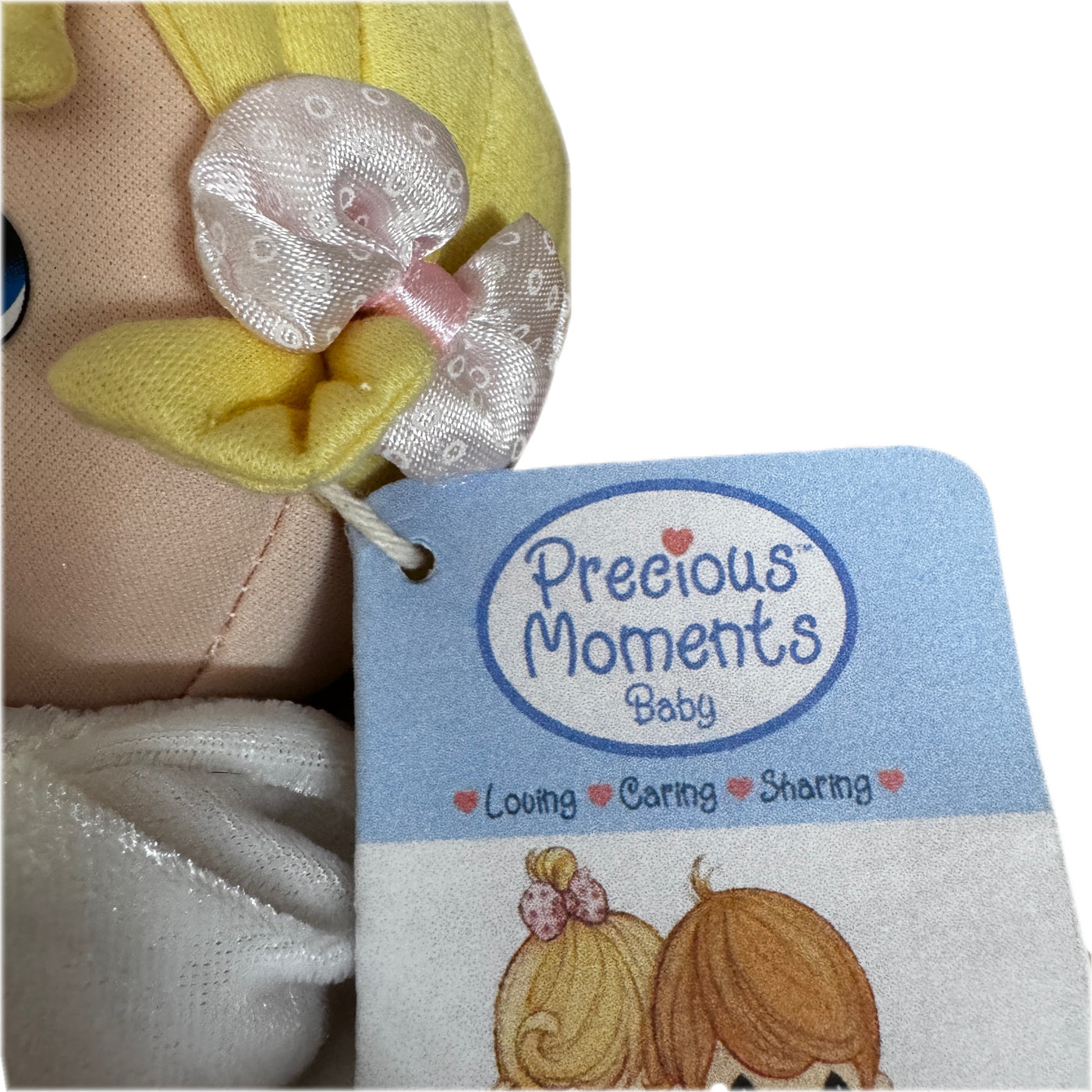 Vintage Precious Moments 9" Baby Girl Angel Prayer Pal Plush Talking D ...