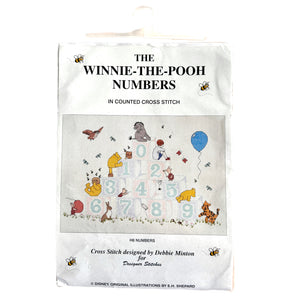 Vintage Classic Winnie The Pooh Numbers Counted Cross Stitch Kit or PDF Pattern Chart Instructions H6 by Debbie Minton Designer Stitches