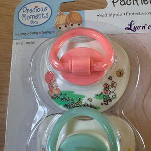 Vintage 2006 New Precious Moments Pacifiers 3-Pack or 2-Piece Pacifier with Clip / Holder 6+ Months