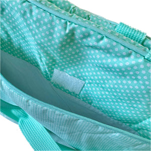 Vintage Rare New Precious Moments Style Green Boy Medium Diaper Bag with Bonus Teething Toy Ring Elegant Kids 2000 Baby Shower Gift