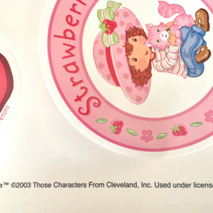 Strawberry Shortcake 2003 Girl Character Giant Wall Decal Mural Room Buddy 17" x 40" Peel & Stick 9-Piece Stickers