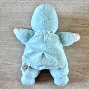 Vintage New Precious Moments Terry Cloth Blue Baby My First Doll 1995 Soft Lovey by Dakin Collectible Avon Plush Beanbag 10" Stuffed Toy