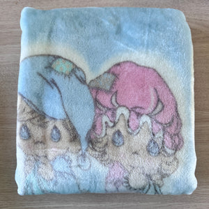 New Vintage Precious Moments Bedtime Pajamas Girl Boy Baby Blanket Luxury Plush Crib Throw 30" x 45" Sweet Dreams Velour Velvet Thick Minky