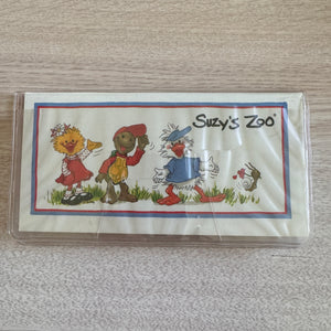 Vintage New Suzy’s Zoo Checking Transaction Register with Plastic Sleeve 1998 Checkbook Accessory