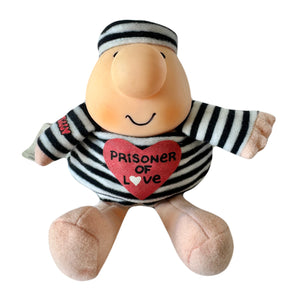 Vintage Valentine Ziggy Plush Rag 7" Doll PRISONER OF LOVE 1993 Collectible Stuffed Soft Toy By Tom Wilson
