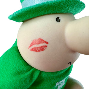 Vintage Ziggy St Patrick Leprechaun Green Outfit Kiss Me I'm Irish Plush Doll 7" 1988 Collectible Tom Wilson Soft Rag Plush Toy