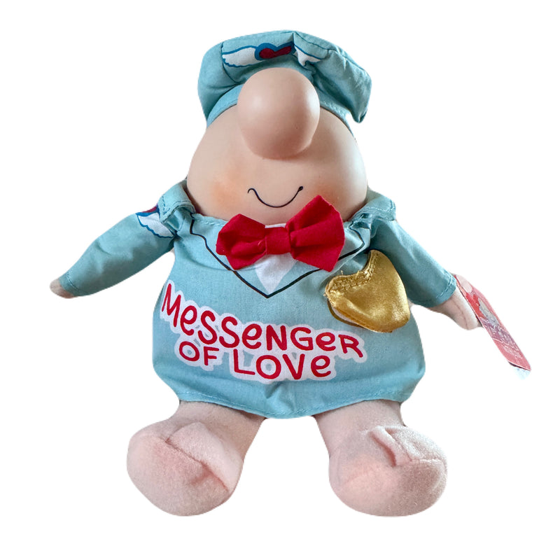 Rare New Vintage Valentine Ziggy Mailman Messenger Plush Message Doll ...