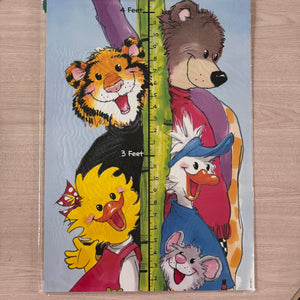 Vintage Rare Suzy's Zoo Giant Growth Chart Bulletin Board Set 34" x 6 Ft  Classroom Student Teacher Product