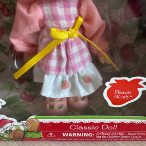 Classic Retro Look Strawberry Shortcake Peach Blush 6" Doll 2018 Bridge Direct 1980's Design