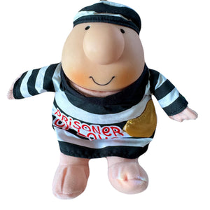 Raro muñeco de peluche vintage de San Valentín Ziggy con mensaje de prisionero de amor de Russ, de 7 pulgadas, coleccionable divertido de 2005