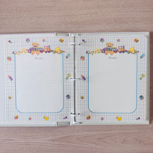 New Vintage 1995 Precious Moments Baby Memory Book of First Years Refillable Keepsake Expandable Scrapbook Photo Album "Precious Baby' Angel on Cloud Hallmark