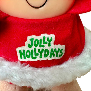 Vintage Ziggy Christmas Plush Santa Claus Costume JOLLY HOLLYDAYS 7" 1975 Collectible Tom Wilson Soft Plush Stuffed Toy