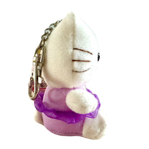 Vintage New Rare 2003 Hello Kitty Nakajima USA Clip-On Keychain Binder Backpack Collectible Plush Toy 3.5" FRESH FRUIT Grapes